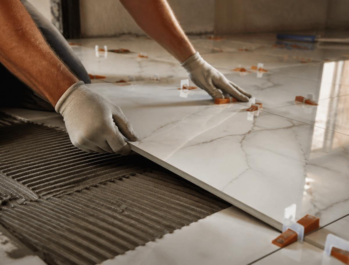 Precision tile installation